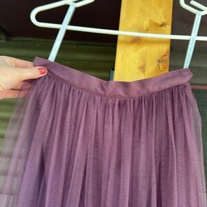 Jenny yoo collection maxi skirt mesh 3 layered skirt lavender